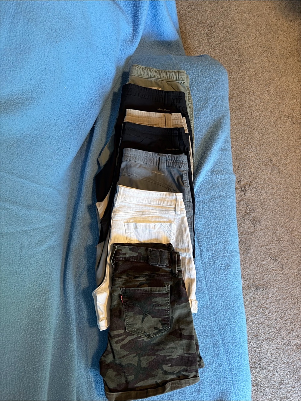 Lots of shorts, Eddie Bauer, Apt 9, Wrangler